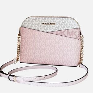 Michael Kors Blush and Cream Crossbody Bag